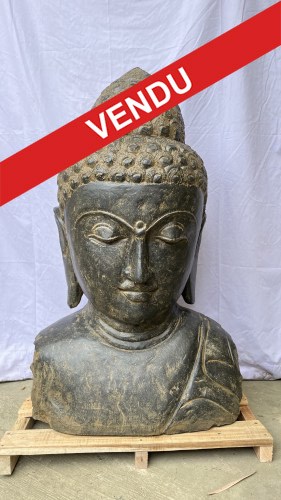 BUDDHA BUST GREENSTONE 100 CM A FRONT_500x500